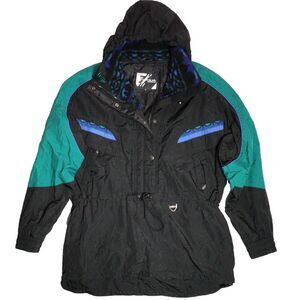 VINTAGE Tyrolia Head Jacket Women Medium Skiwear Snow Pullover 1/2 Zip 80s